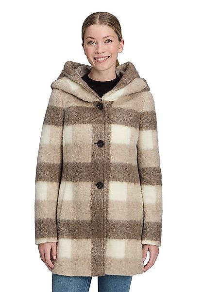 Amber & June Kurzjacke Damen Kurzmantel mit Kapuze günstig online kaufen