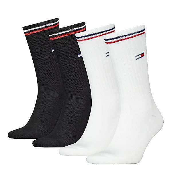 Tommy Hilfiger Socken "TH UNI TJ SOCK 4P ICONIC", (4 Paar), Logo am Bündche günstig online kaufen