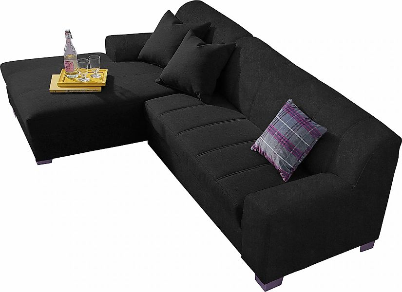 Home affaire Ecksofa "Anzio, elegant und gemütlich, Breite 239cm, L-Form" w günstig online kaufen