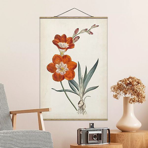 Stoffbild Blumen mit Posterleisten - Hochformat Gartenschönheit V günstig online kaufen