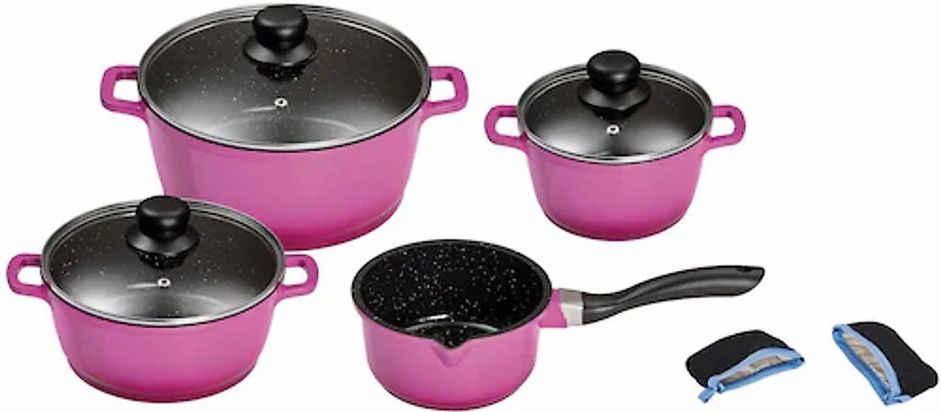 KING Topf-Set Aluminiumguss Set, je 1 Kochtopf Ø 16/20/24 cm, 1x Stielkasse günstig online kaufen