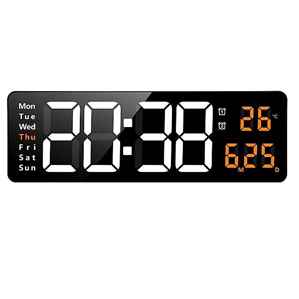 MODFU Wanduhr 13 Zoll LED Digitale günstig online kaufen