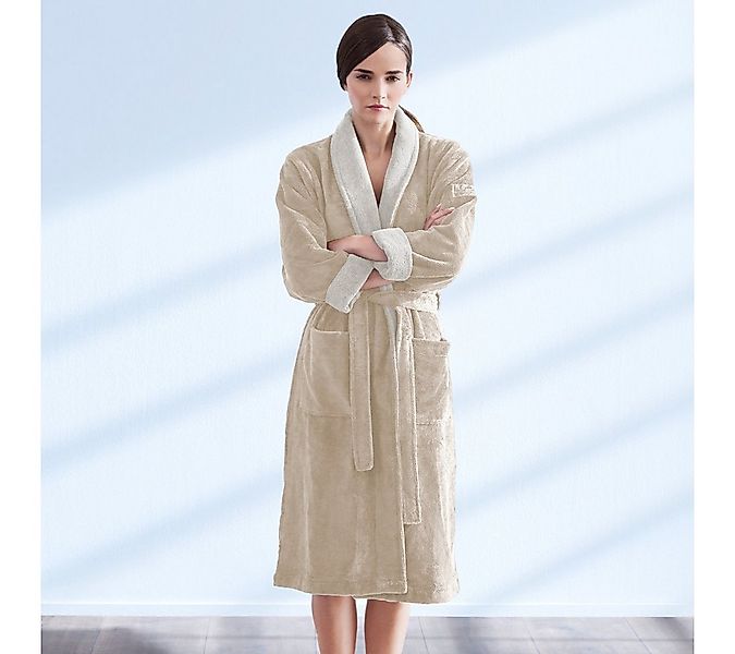 LOOKS by Wolfgang Joop Bademantel Doubleface, Langform, Baumwoll-Webfrottie günstig online kaufen