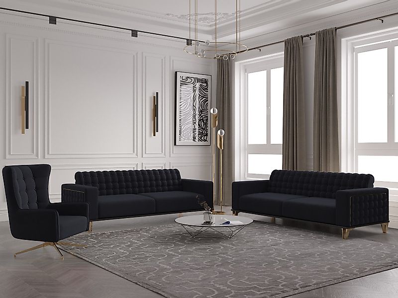 Möbeldreams Chesterfield-Sofa Sofa-Set Tina 3-2-1/3-3-1 / günstig online kaufen