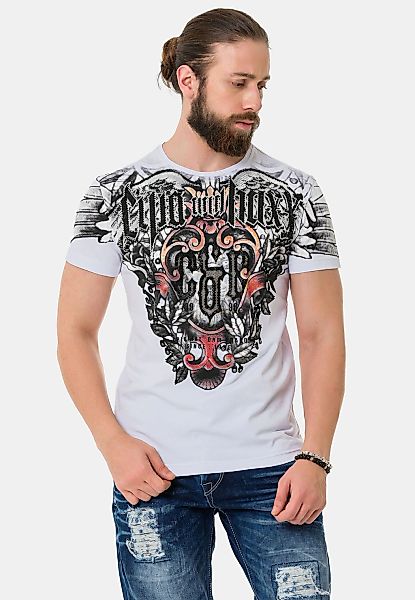 Cipo & Baxx T-Shirt "T-Shirt", aus hochwertiger Baumwolle günstig online kaufen
