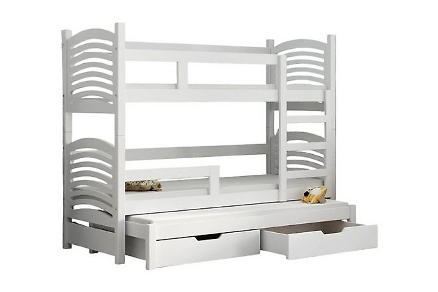 thematys Hochbett Etagenbett optional mit Ausziehbett + Inklusive Matratzen günstig online kaufen