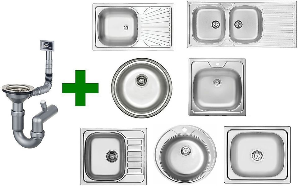 Faizee Home Edelstahlspüle Edelstahl Einbauspülen – günstig online kaufen
