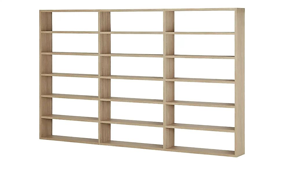 Regal  Booker ¦ holzfarben ¦ Maße (cm): B: 359,2 H: 221,3 T: 33.2 Regale > günstig online kaufen