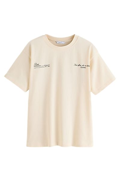 Next T-Shirt T-Shirt und großem Rückenprint günstig online kaufen