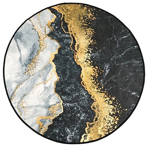 vidaXL Teppich Waschbar Mehrfarbig Ø 120 cm Rutschfest 136614 günstig online kaufen