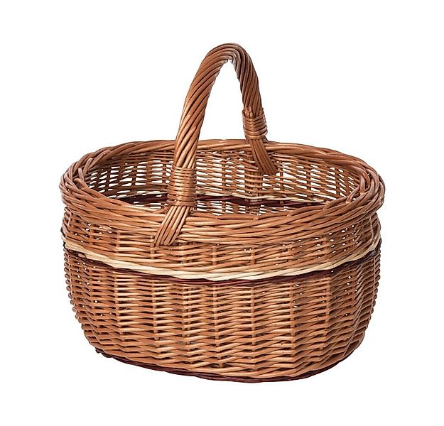 Holzwaren Wasmer Einkaufskorb Weidenkorb "Oval" günstig online kaufen