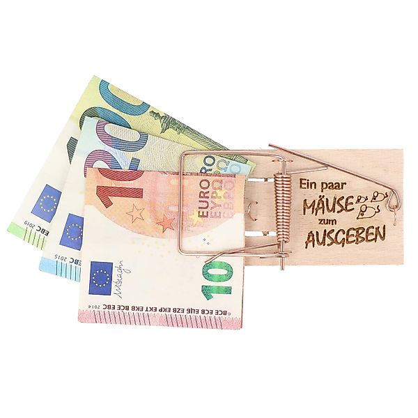 Spruchreif® Spardose Mausefalle Geldgeschenk · Mausefalle günstig online kaufen