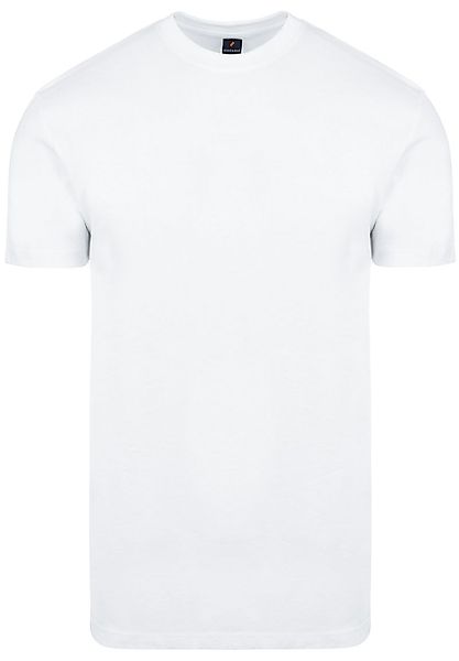 Suitable Obra T-Shirt Hoher Rundhalsausschnitt Weiß 2-Pack - Größe 3XL günstig online kaufen