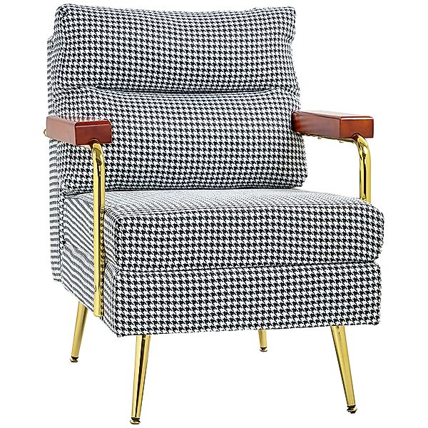 HOMCOM Ohrensessel Relaxsessel, Polstersessel mit Leinenoptik, Akzentsessel günstig online kaufen