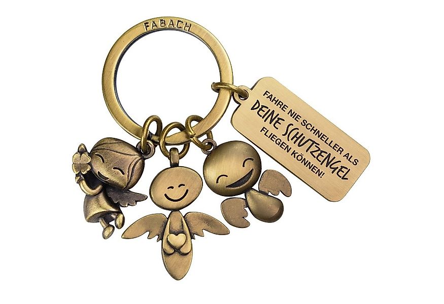 FABACH Schlüsselanhänger 3 Schutzengel mit Gravur - Fahre nie schneller als günstig online kaufen