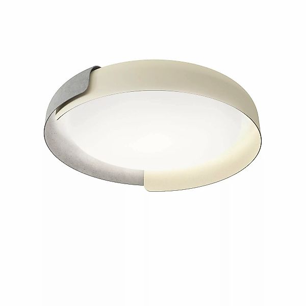 kdln LED-Deckenleuchte Dala, sandweiß/beton, Ø 58 cm, dim günstig online kaufen