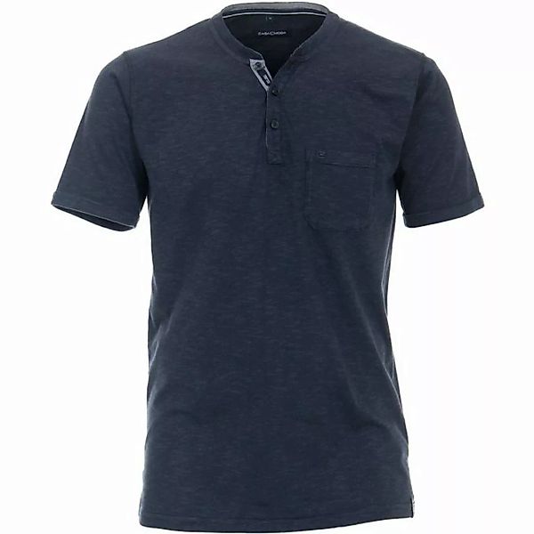 CASAMODA Rundhalsshirt Große Größen Herren Henley T-Shirt navy-blau gestrei günstig online kaufen