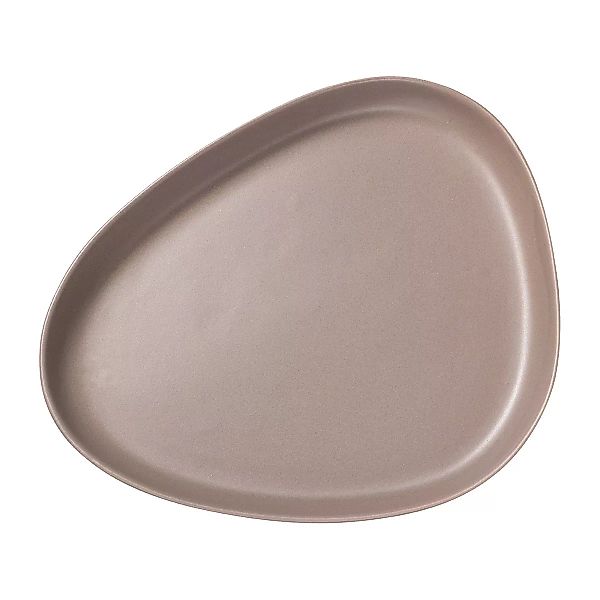 LIND DNA STONEWARE Curve Stoneware Platzteller warm grey (grau) günstig online kaufen