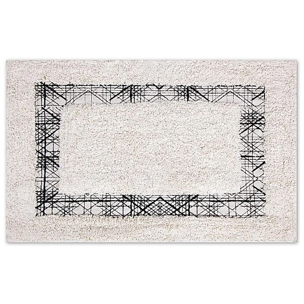 Bestlivings Badematte, Supersoft, Baumwolle, eckig, Badematte, Natur/Hellbe günstig online kaufen