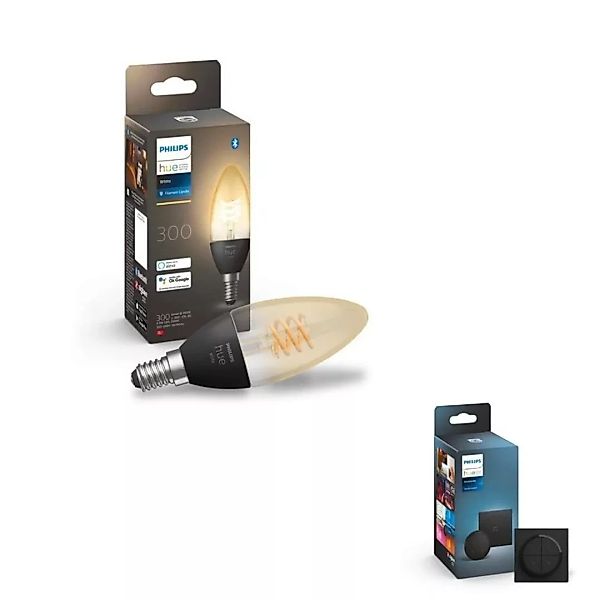 Philips Hue Bluetooth White LED E14 Kerze - B39 4,3W 300lm Einerpack inkl. günstig online kaufen
