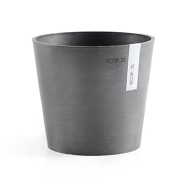 Ecopots Pflanztopf Amsterdam Ø 17 cm x 15 cm Grau günstig online kaufen