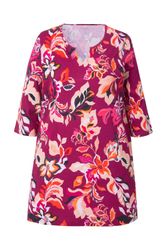 Ulla Popken Longshirt Longshirt Blüten A-Linie günstig online kaufen