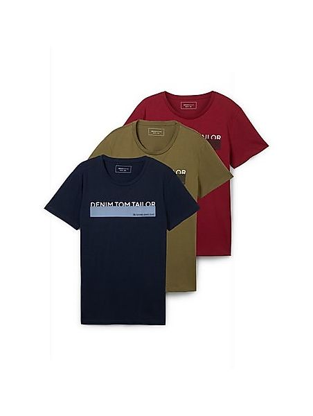 TOM TAILOR Denim T-Shirt (3-tlg) günstig online kaufen