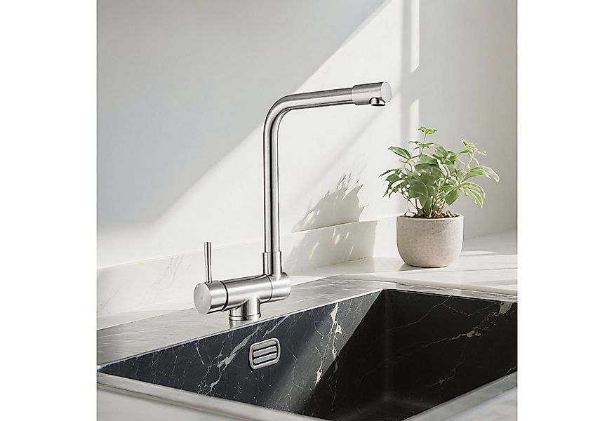 AICA Küchenarmatur Wasserhahn Küche Klappbar, 360° Schwenkbarer Hochdruck-A günstig online kaufen