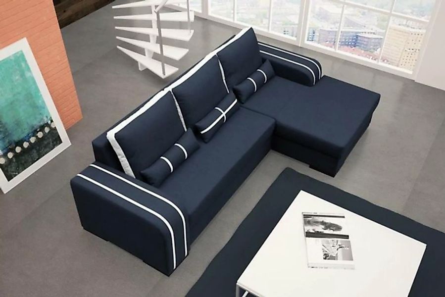 JVmoebel Ecksofa, Schlafsofa Eck Sofa Sofas Couch Bettfunktion Polster Eck günstig online kaufen