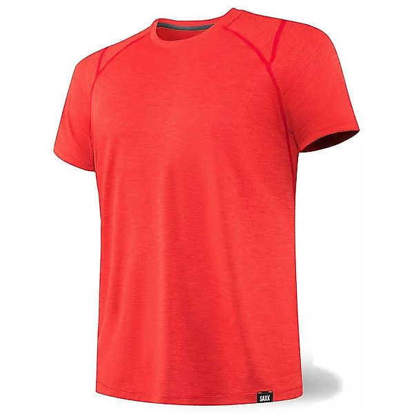 Saxx Underwear Aerator Kurzärmeliges T-shirt S Chili Red Heather günstig online kaufen