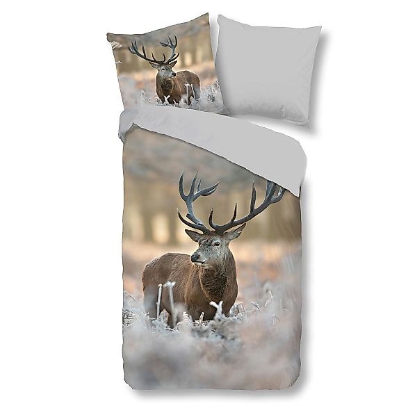 TRAUMSCHLAF Bettwäsche Hirsch, Flanell, 2 teilig, günstig online kaufen