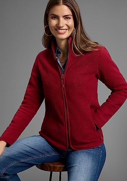 Polarino Fleecejacke aus Teddy-Fleece, Übergangsjacke günstig online kaufen