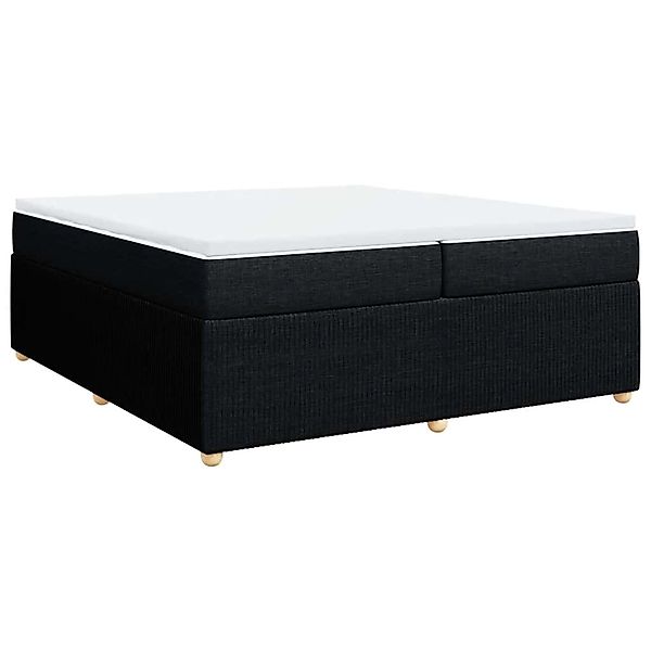 vidaXL Boxspringbett mit Matratze Schwarz 200x200 cm Stoff 3285597 günstig online kaufen