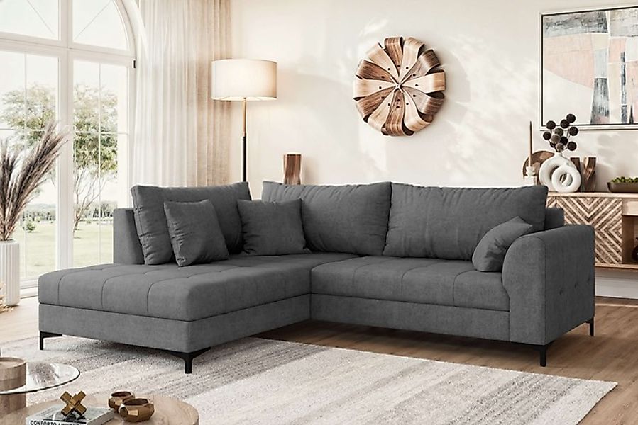 OTTO home Ecksofa »LEEVKE Design-Sofa mit Ottomane rechts/links bestellbar, günstig online kaufen