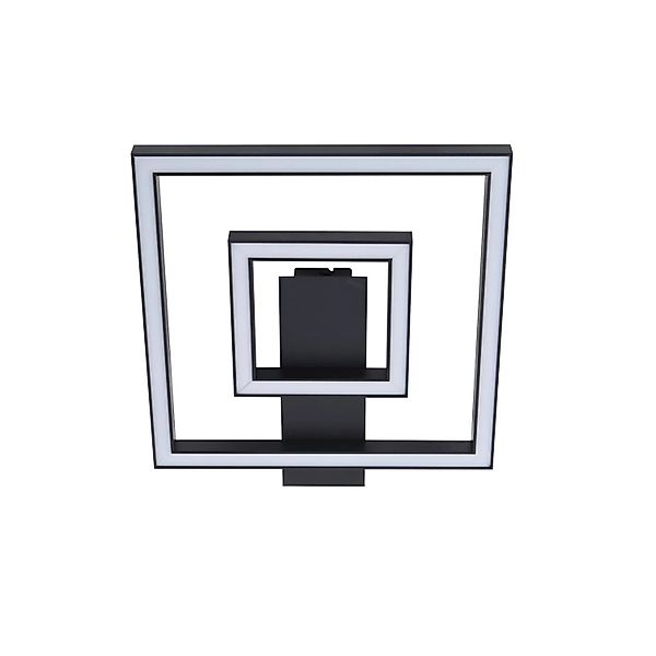 Lindby LED Deckenleuchte Madamo 10023740 Modern in Schwarz aus Aluminium 2- günstig online kaufen