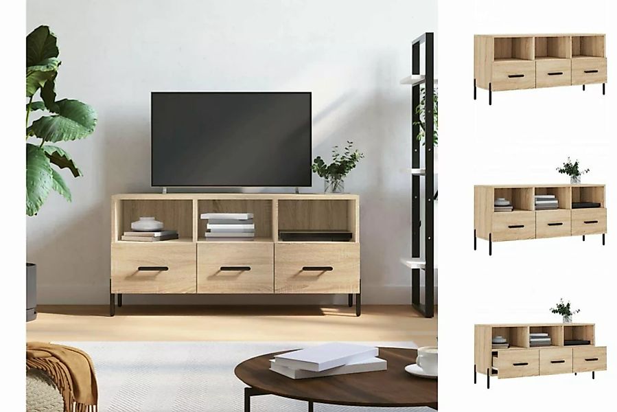 vidaXL TV-Schrank TV-Schrank Sonoma-Eiche 102x36x50 cm Holzwerkstoff günstig online kaufen
