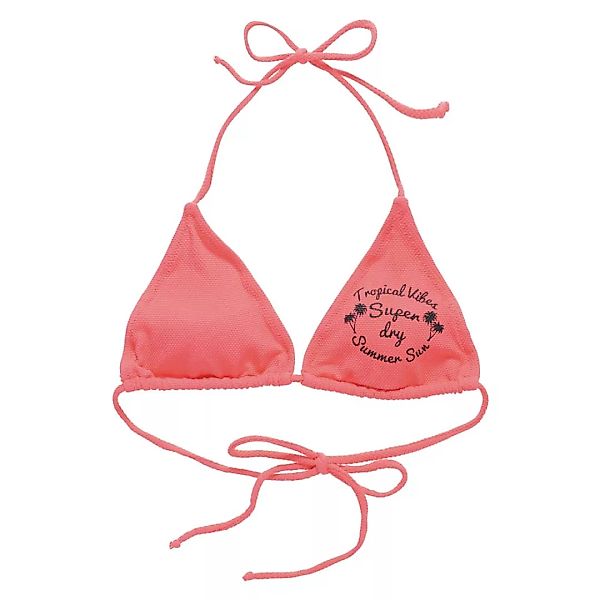 Superdry Summer Tri Bikini Oberteil XS Coral Pop günstig online kaufen