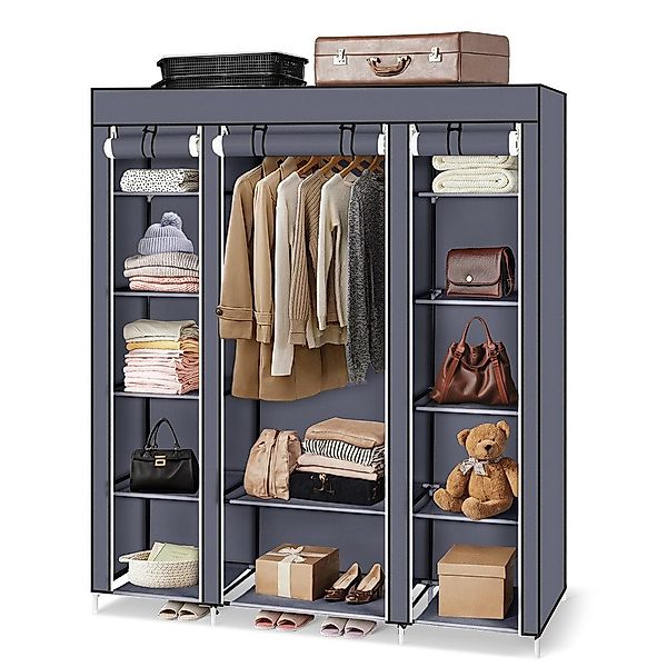Bellavio Kleiderschrank Stoffschrank 12 Ablagen (1-St., günstig online kaufen