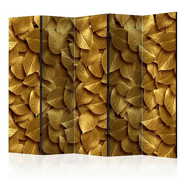 5-teiliges Paravent - Golden Leaves Ii [room Dividers] günstig online kaufen
