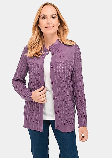 GOLDNER Strickjacke Ajourstrickjacke günstig online kaufen