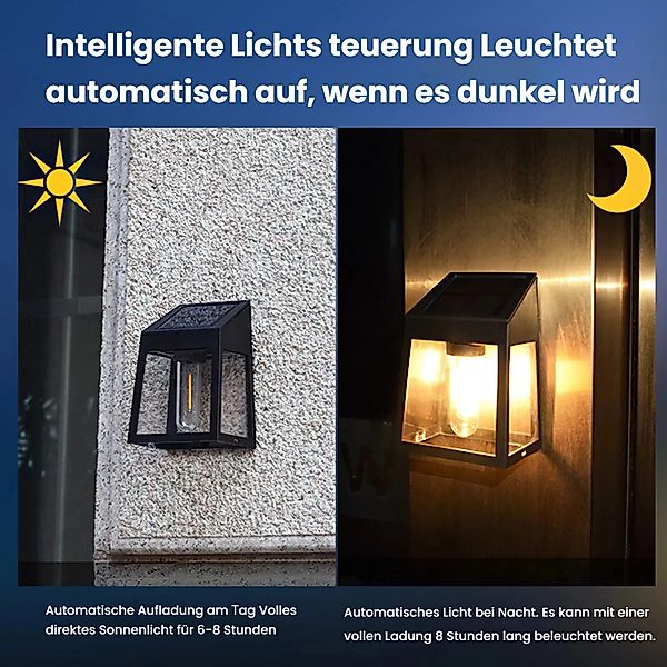 BlingBin LED Gartenleuchte 2 Stück Solarlampen günstig online kaufen