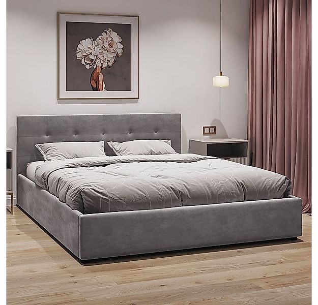 Jana Möbel Polsterbett Mira (mit bettlkasten und lattenrost), Gepolstertes günstig online kaufen