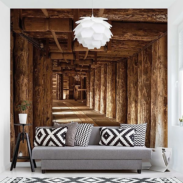 Bilderdepot24 3D-Tapete Effekt Alte Goldmine 3D-Optik günstig online kaufen