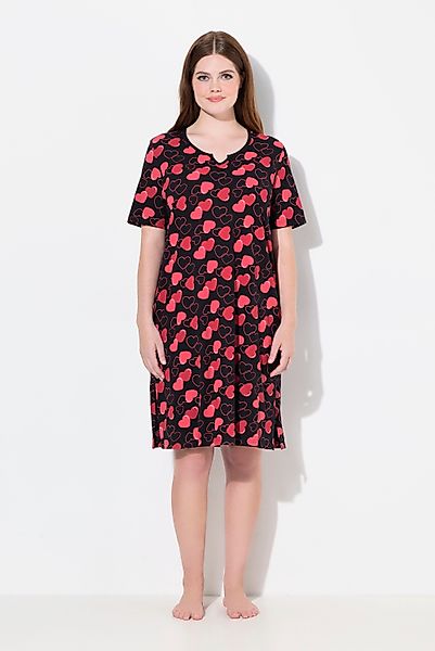 Ulla Popken Bigshirt Bigshirt Herzen Rundhals günstig online kaufen