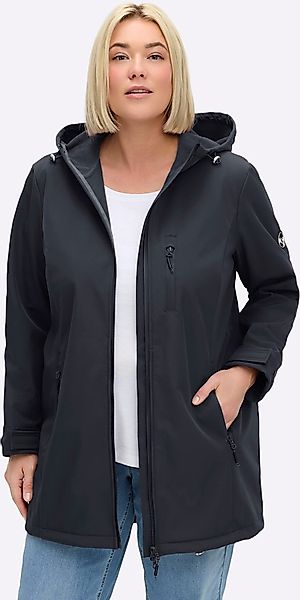 Sheego Softshelljacke mit Kapuze günstig online kaufen