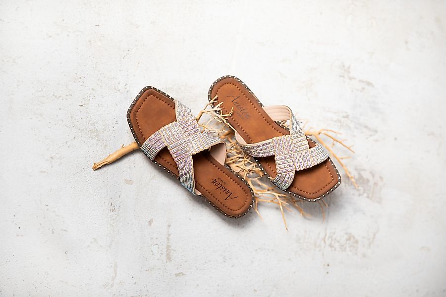 Aniston SHOES Pantolette, Flat, Sommerschuh, Strandschuh, günstig online kaufen
