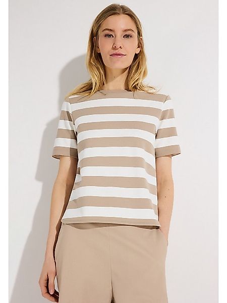 MORE&MORE Kurzarmshirt Heavy Jersey-Shirt, gestreift, boxy günstig online kaufen