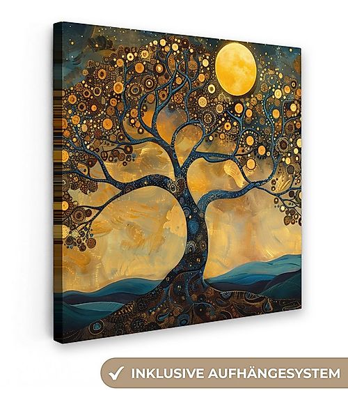 OneMillionCanvasses® Leinwandbild Baum - Industriell - Abstrakt - Gelb, Fot günstig online kaufen