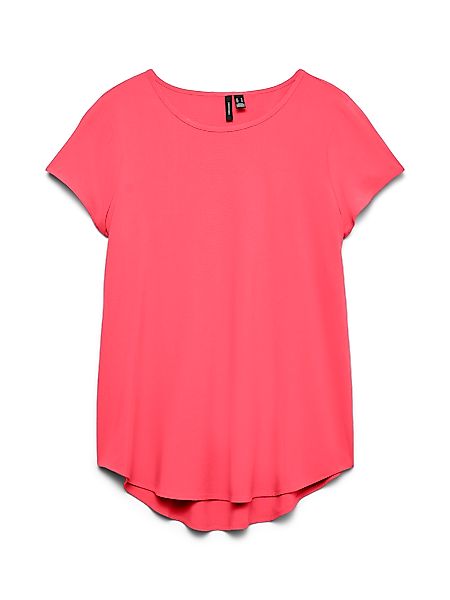 Vero Moda Blusenshirt "VMBELLA SS TOP WVN GA NOOS" Viskosemischung, abgerun günstig online kaufen