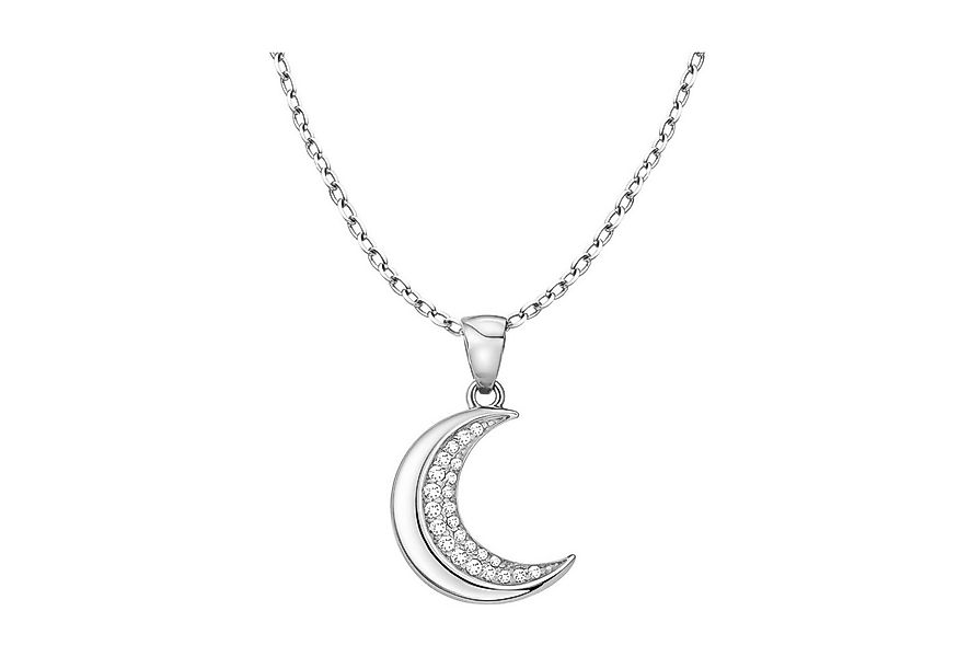 Sofia Milani Kette mit Anhänger Mond, 925 Silber Damen Schmuck - N0445 günstig online kaufen